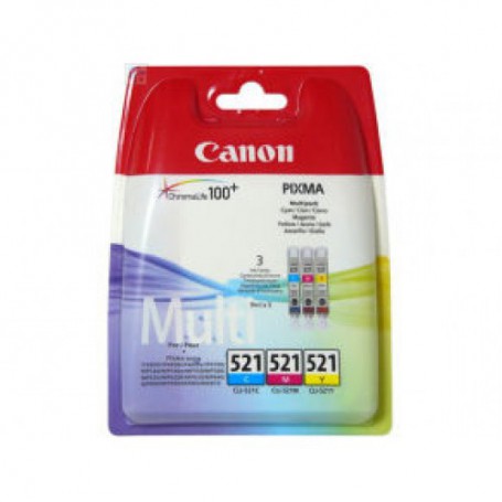 Canon oryginalny ink blistr, CLI521, cyan/magenta/yellow, 3x9ml, 2934B010, 2934B007, Canon iP3600, iP4600, MP620, MP630, MP980