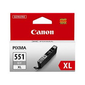 Canon oryginalny ink CLI551GY XL, grey, 11ml, 6447B001, high capacity, Canon PIXMA iP7250, MG5450, MG6350, MG7550