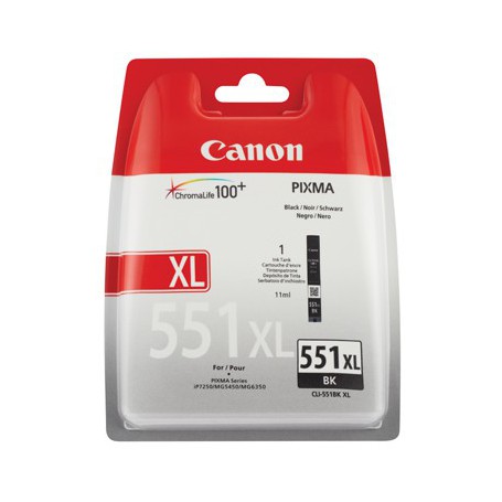 Canon oryginalny ink blistr, CLI551BK XL, black, 11ml, 6443B004, high capacity, Canon PIXMA iP7250, MG5450, MG6350