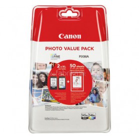 Canon oryginalny ink PG-545 XL/CL-546 XL + 50x GP-501, black/color, 8286B006, Canon Pixma MG2450, 2555, MX495, Promo pack
